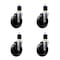 Service Caster 5'' Soft Rubber Wheel Swivel 1-7/8'' Expanding Stem Caster Set, 4PK SCC-EX20S514-SRS-178-4 - alternate 1